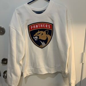 Florida Panthers hockey white sweatshirt